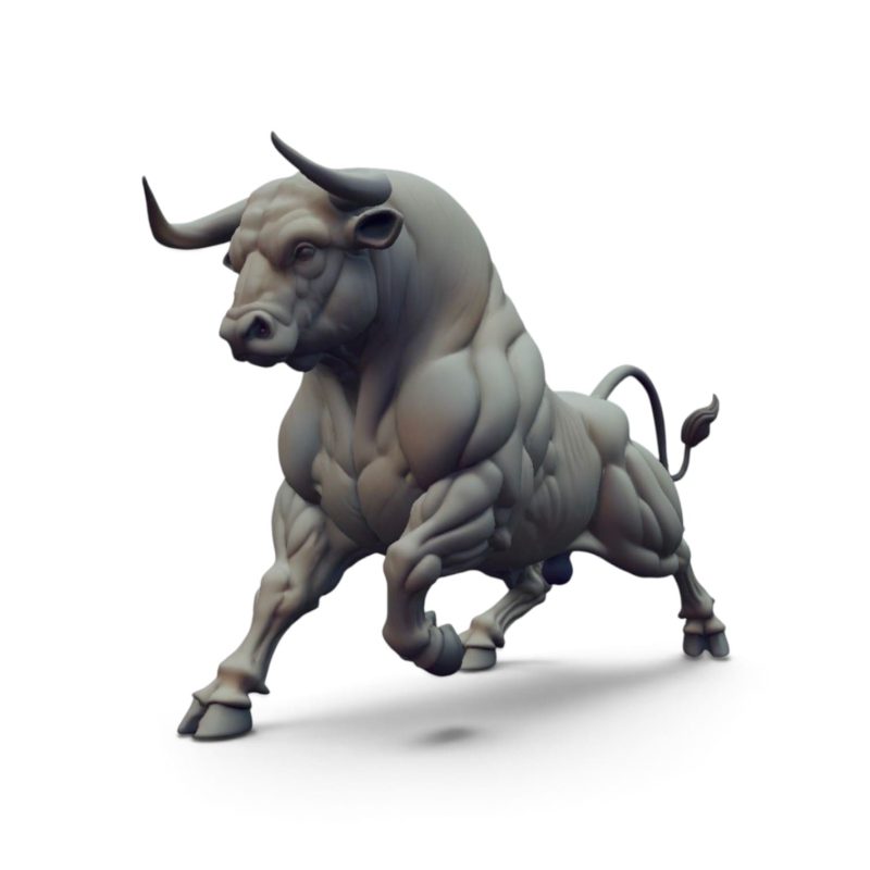 Bull 3D Printed Figure